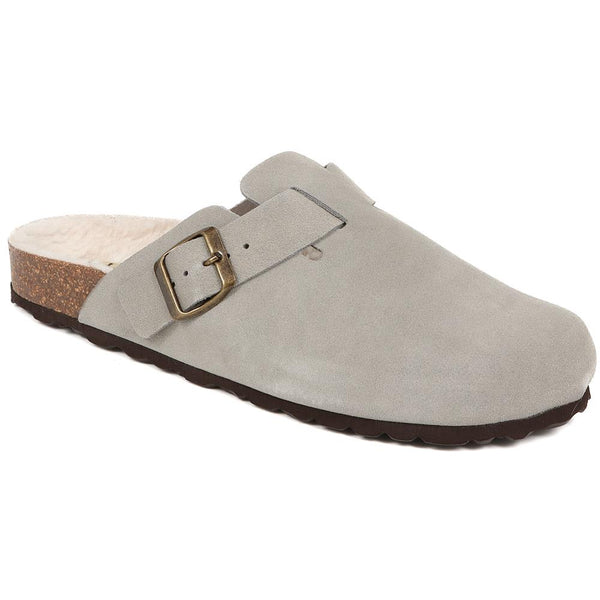 jones bootmaker Women's Freida Mules Slippers - Grey