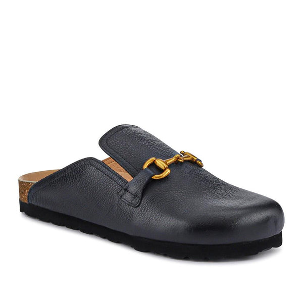 jones bootmaker Women's Geona Leather Mules - Black