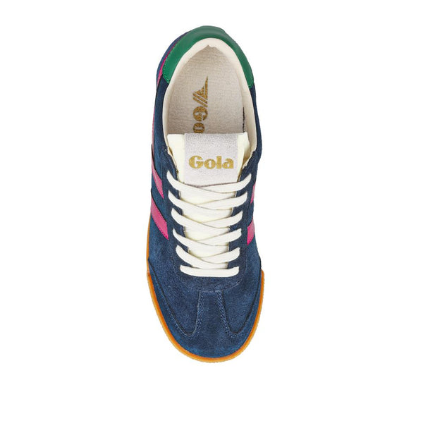 Jones Bootmaker Women's Gola Leather Trainers - Navy