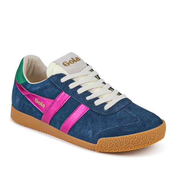 jones bootmaker Women's Gola Leather Trainers - Navy