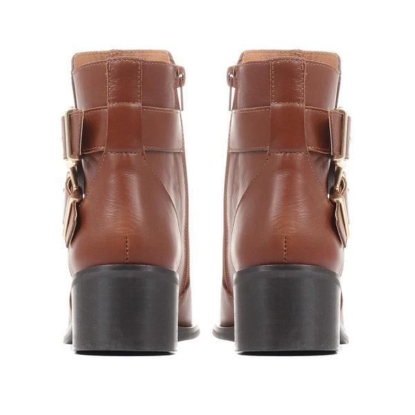 Jones Bootmaker Women's Ida Heeled Ankle Boots - Tan