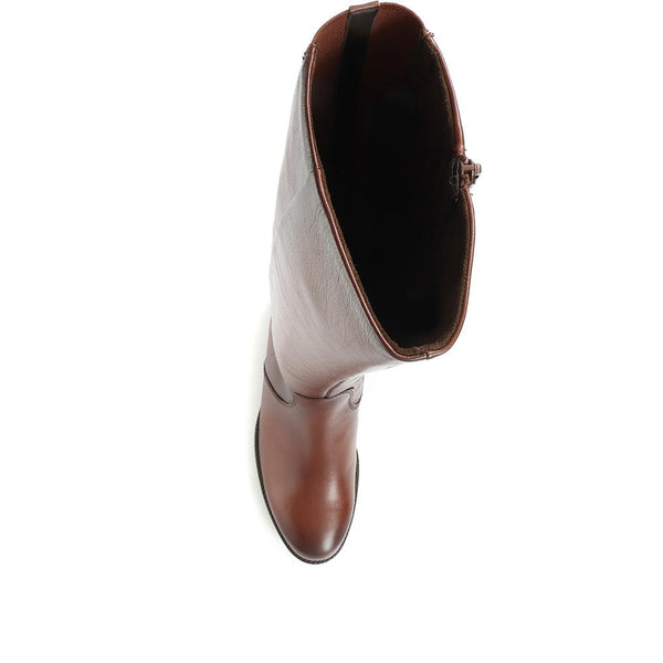 Jones Bootmaker Women's Isla Leather Boots - Caramel