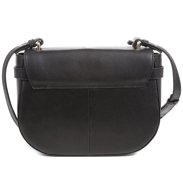 Jones Bootmaker Women's Leather Saddle Bag - Black