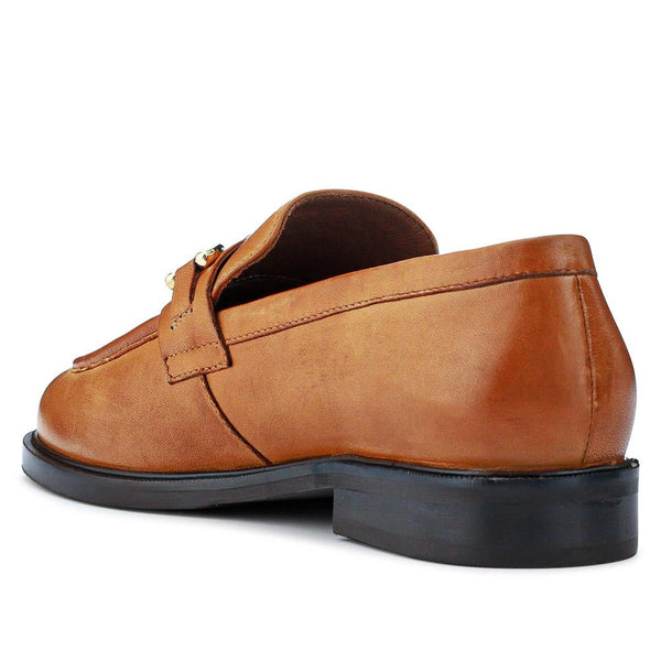 Jones Bootmaker Women's MARI Leather Loafers - Tan