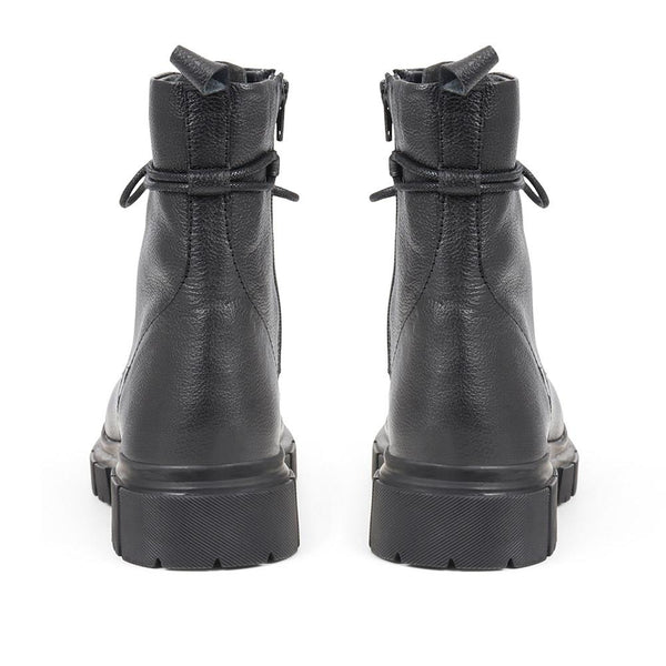 Jones Bootmaker Women's Minna Lace-up Boots - Black