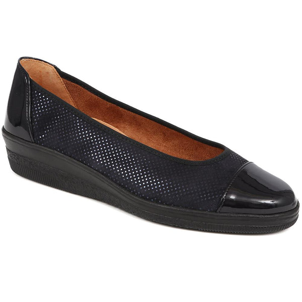 Jones Bootmaker Women's Petunia Ballet Pumps - Navy