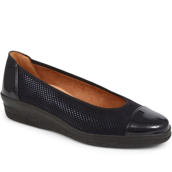 jones bootmaker Women's Petunia Ballet Pumps - Navy