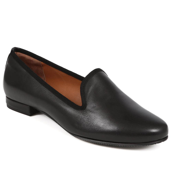 jones bootmaker Women's Solene Leather Pumps - Black