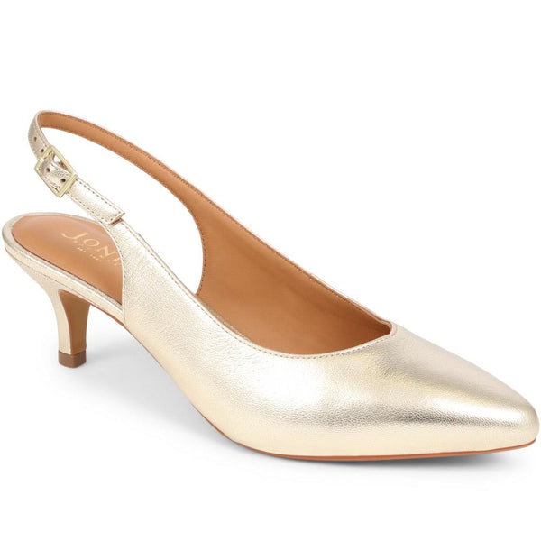 jones bootmaker Women's Zaria Slingback Heels - Gold