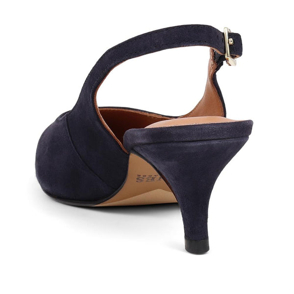 Jones Bootmaker Women's Zaria Slingback Heels - Navy