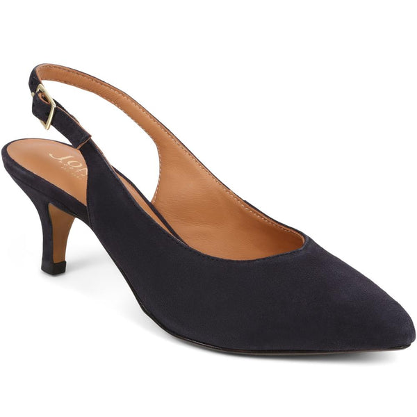 jones bootmaker Women's Zaria Slingback Heels - Navy
