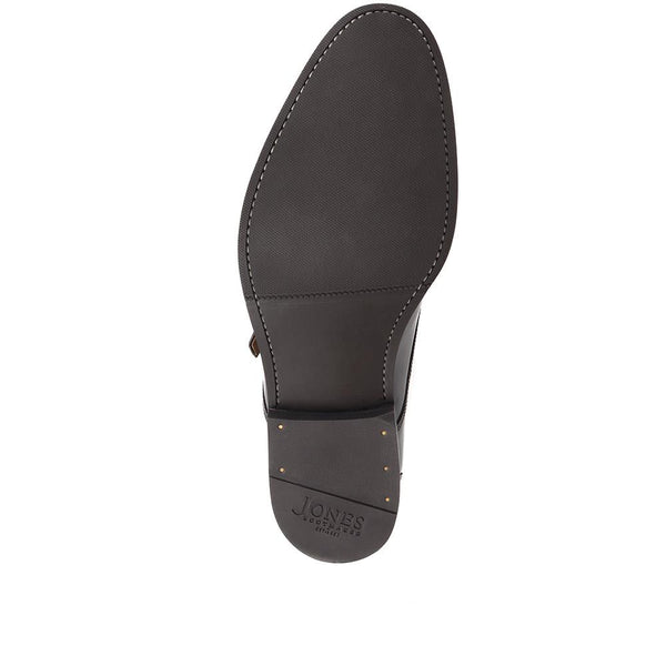 Jones Bootmaker Men's Aidan Leather Monk Shoes - Black