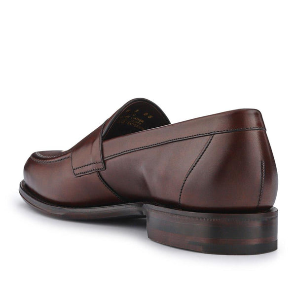 Jones Bootmaker Men's All-Leather Loafers - Dark Brown