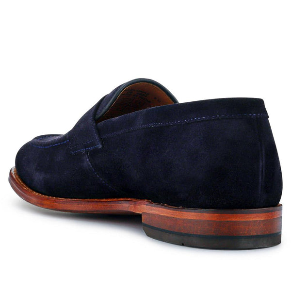 Jones Bootmaker Men's Barcelona Leather Loafers - Navy Suede