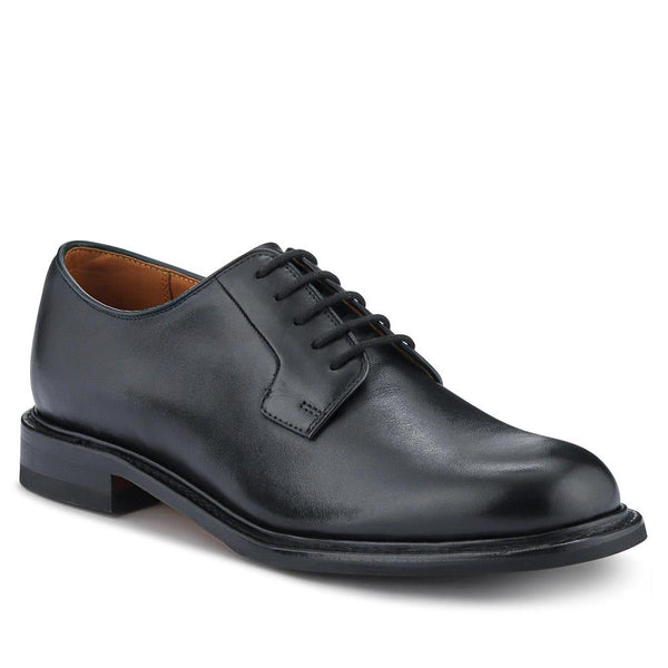 jones bootmaker Men's Barnes Leather Lace-Up Shoes - Black
