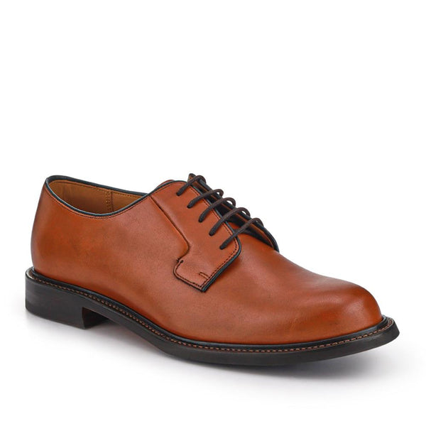 jones bootmaker Men's Barnes Leather Lace-Up Shoes - British Tan