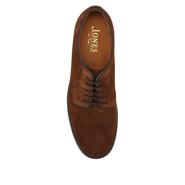 Jones Bootmaker Men's Barnes Leather Lace-Up Shoes - Brown Suede