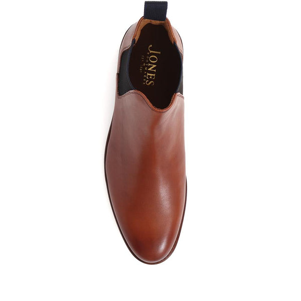 Jones Bootmaker Men's Bayridge Leather Chelsea Boots - British Tan
