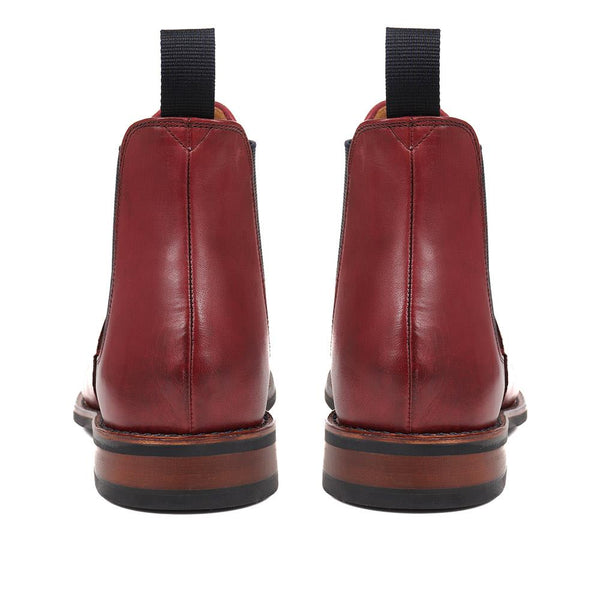 Jones Bootmaker Men's Bayridge Leather Chelsea Boots - Burgundy