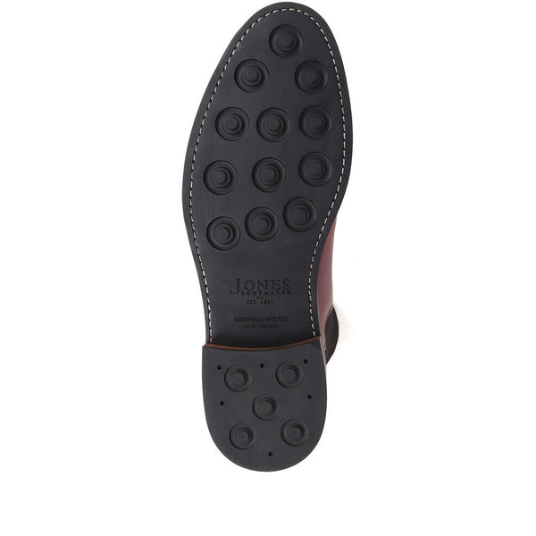 Jones Bootmaker Men's Bayridge Leather Chelsea Boots - Burgundy