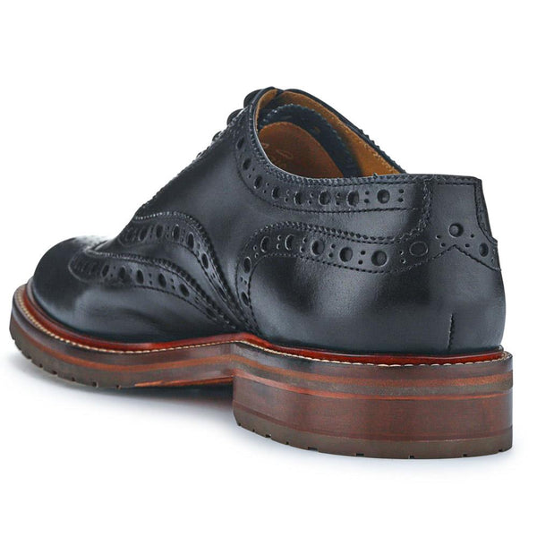 Jones Bootmaker Men's Bertie Oxford Men's Brogues - Black