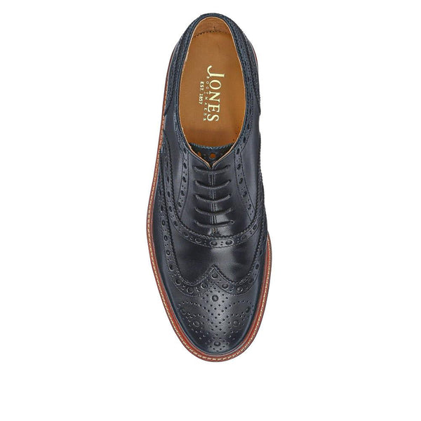 Jones Bootmaker Men's Bertie Oxford Men's Brogues - Black