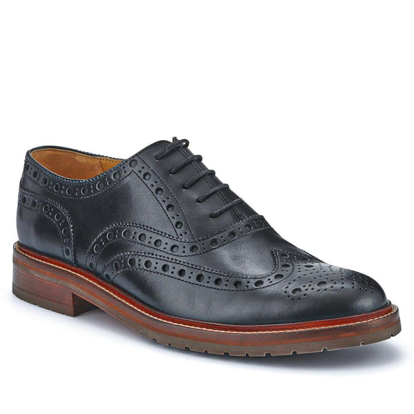 jones bootmaker Men's Bertie Oxford Men's Brogues - Black