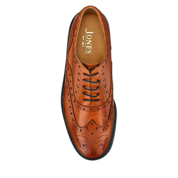 Jones Bootmaker Men's Bertie Oxford Men's Brogues - British Tan