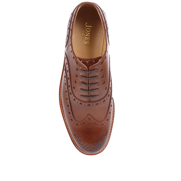 Jones Bootmaker Men's Bertie Oxford Men's Brogues - Brown