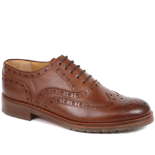 jones bootmaker Men's Bertie Oxford Men's Brogues - Brown