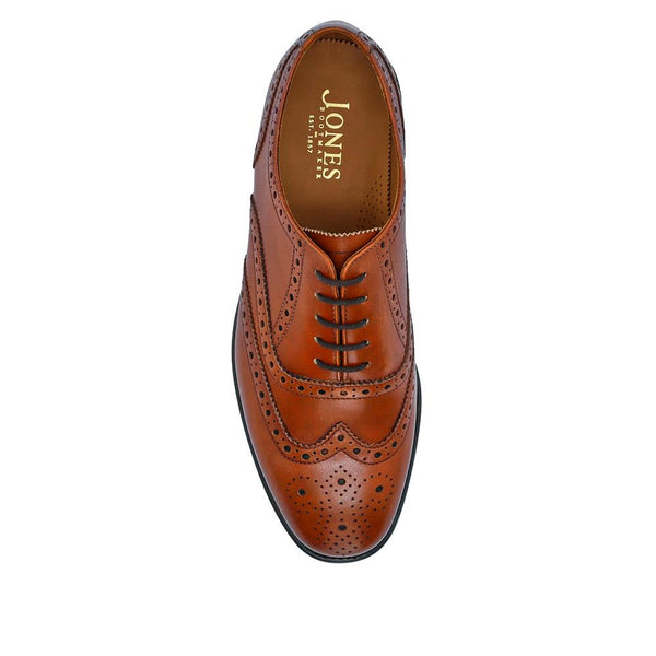 Jones Bootmaker Men's Braxton Leather Brogues - British Tan