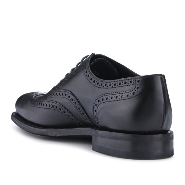 Jones Bootmaker Men's Buckingham Wide-Fit Leather Brogues - Black