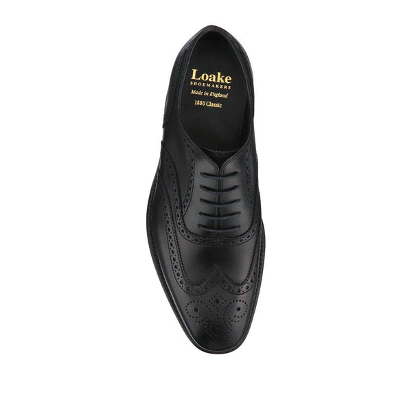 Jones Bootmaker Men's Buckingham Wide-Fit Leather Brogues - Black