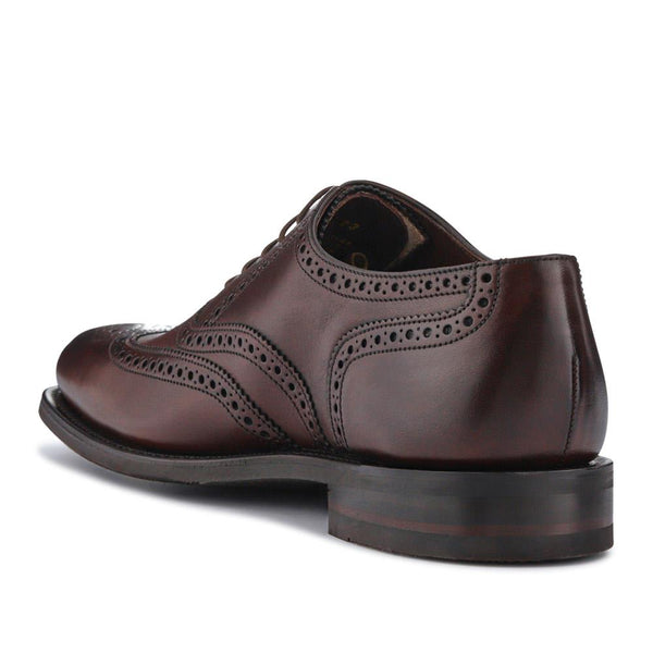 Jones Bootmaker Men's Buckingham Wide-Fit Leather Brogues - Dark Brown