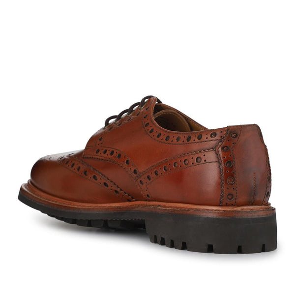 Jones Bootmaker Men's Bushwick1 Leather Brogues - British Tan