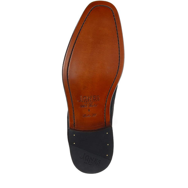 Jones Bootmaker Men's Campbell Suede Desert Boots - Black Suede