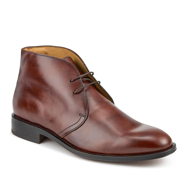 jones bootmaker Men's Campbell Suede Desert Boots - Cognac