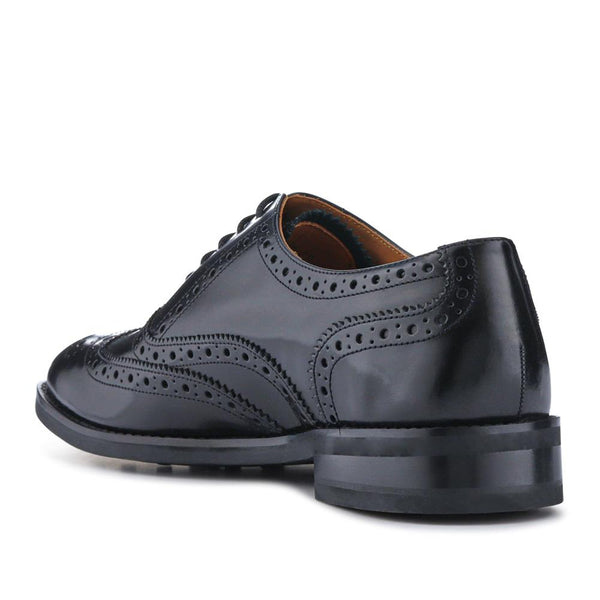 Jones Bootmaker Men's Cannock Blake-Stitched Leather Brogues - Black