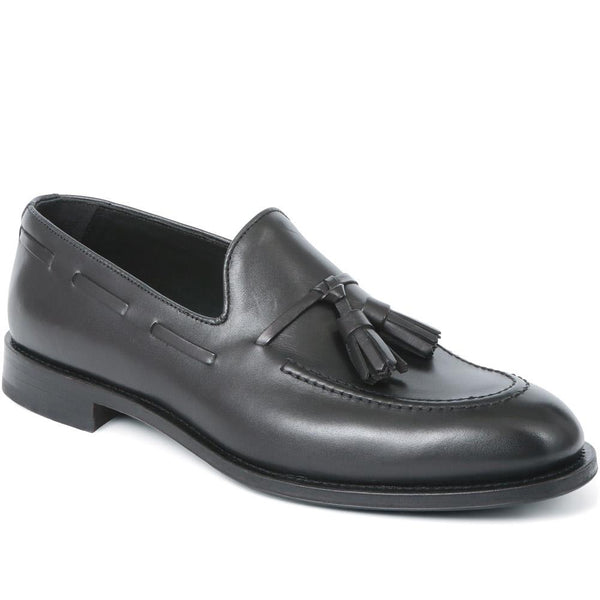 jones bootmaker Men's Cannon Street Handmade Men's Loafers - Black