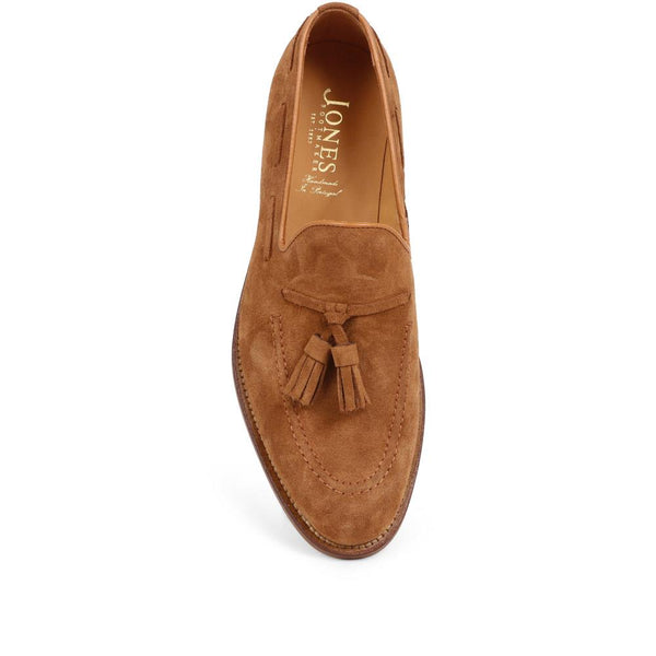 Jones Bootmaker Men's Cannon Street Handmade Men's Loafers - Tan Suede