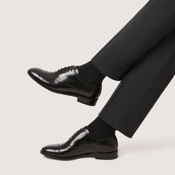 Jones Bootmaker Men's Canterbury Blake-Stitched Oxfords - Black