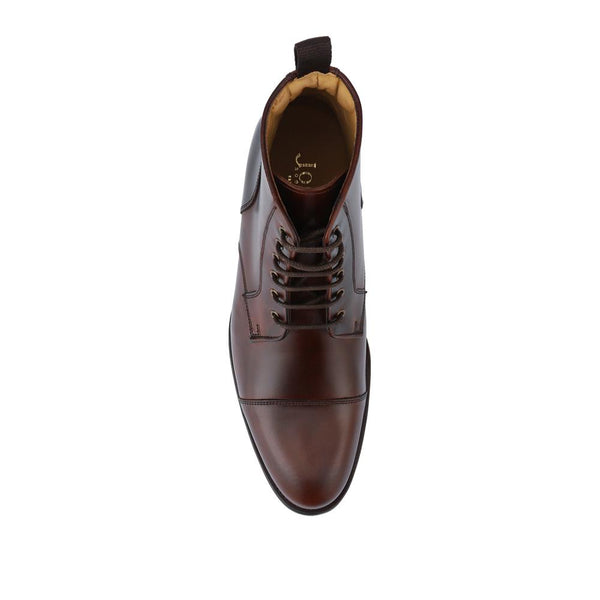 Jones Bootmaker Men's Chalkwell Smart Leather Lace-Up Boots - Cognac