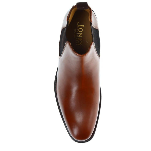 Jones Bootmaker Men's Cheltenham Handmade Chelsea Boots - British Tan