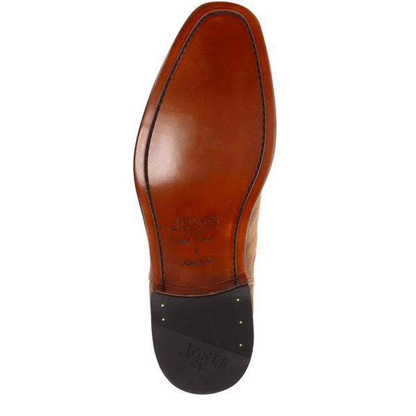 Jones Bootmaker Men's Cheltenham Handmade Chelsea Boots - Taupe Suede