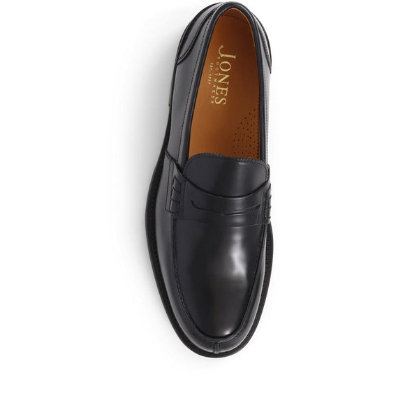 Jones Bootmaker Men's Chorleywood2 Leather Penny Loafers - Black