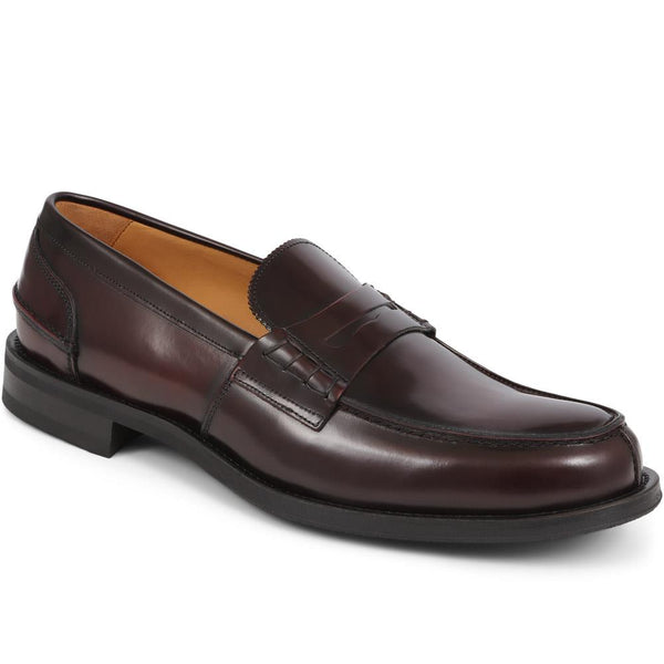 jones bootmaker Men's Chorleywood2 Leather Penny Loafers - Burgundy