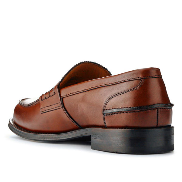 Jones Bootmaker Men's Chorleywood2 Leather Penny Loafers - Cognac