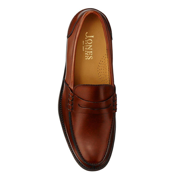 Jones Bootmaker Men's Chorleywood2 Leather Penny Loafers - Cognac
