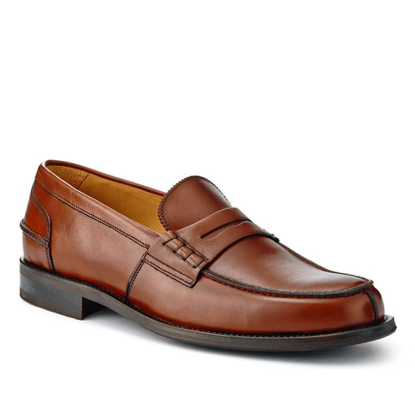 jones bootmaker Men's Chorleywood2 Leather Penny Loafers - Cognac