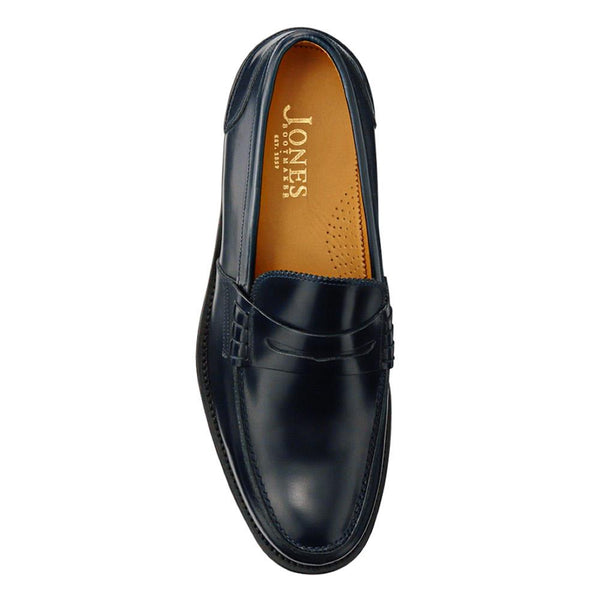 Jones Bootmaker Men's Chorleywood2 Leather Penny Loafers - Navy
